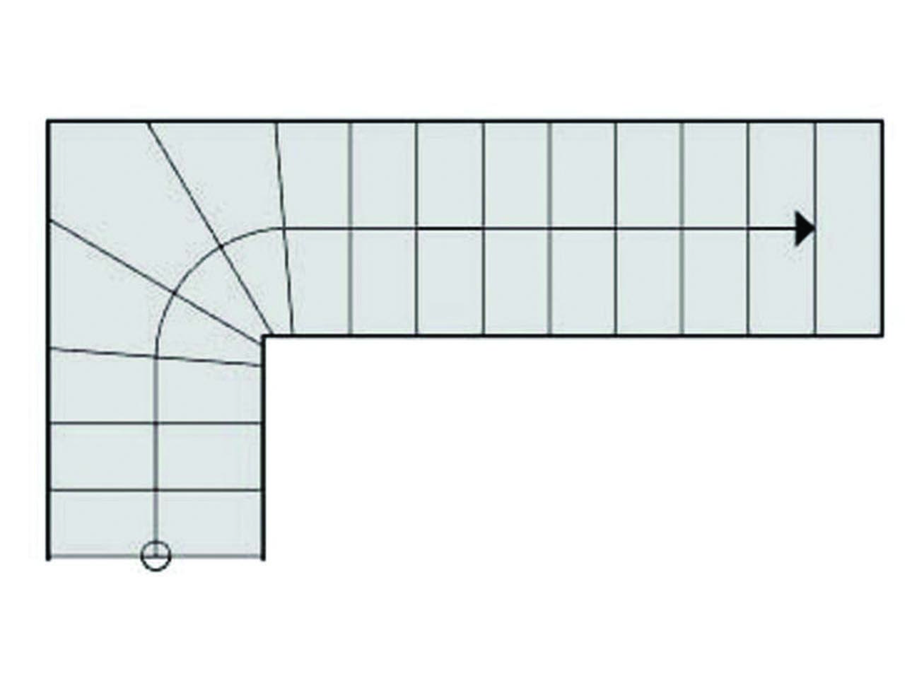 illustration af kvartsvingstrappe